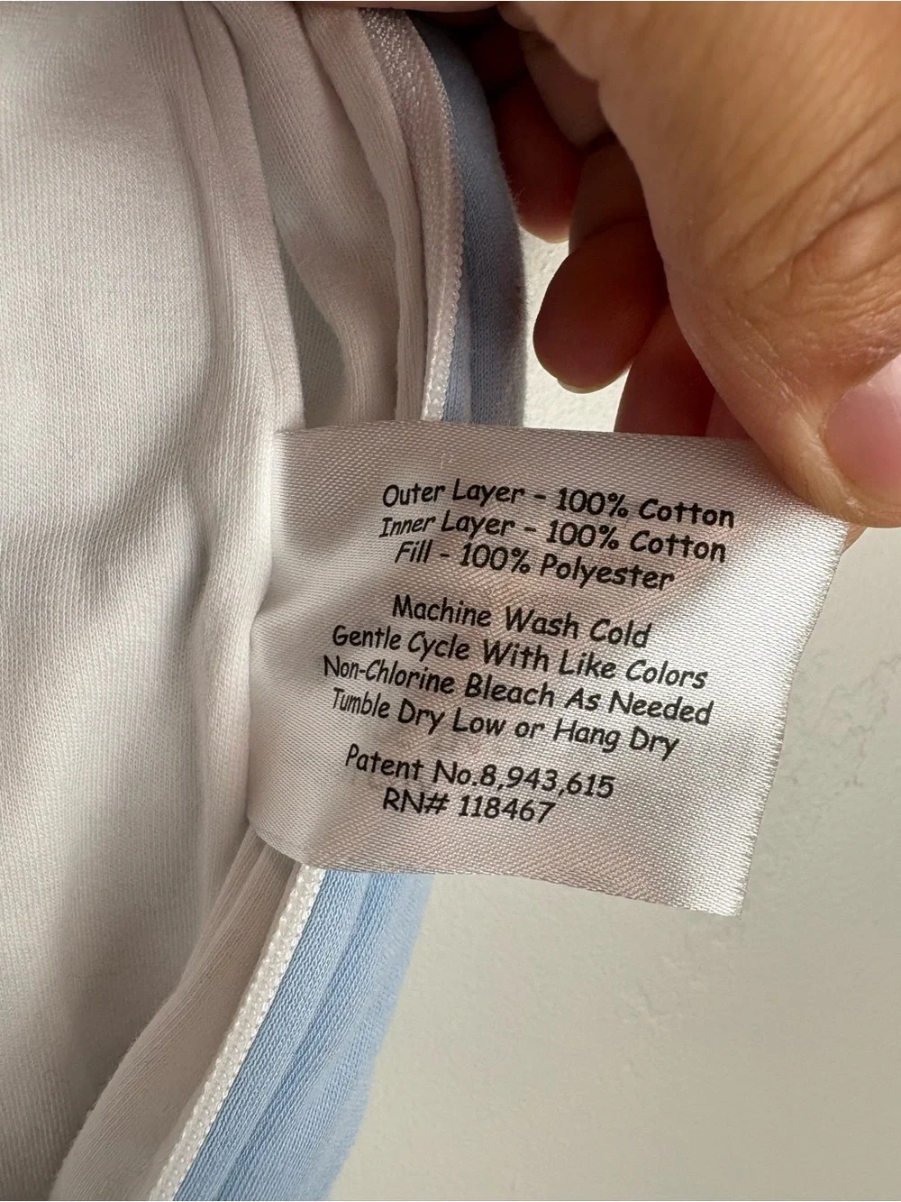 Baby Merlin Magic Sleep Suit Small 3-6 Months Blue 100% Cotton Zippered 12-18 lb